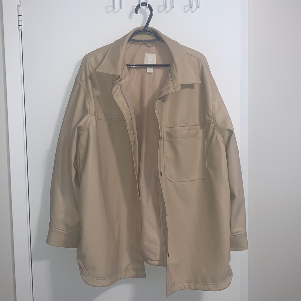 Faux leather jacket